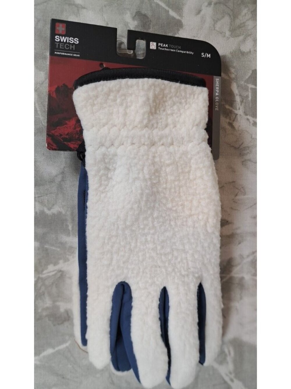 Mens Swiss Tech Sherpa Gloves‎ w/ Touchscreen Capability (S/M) BRAND NEW W TAGS
